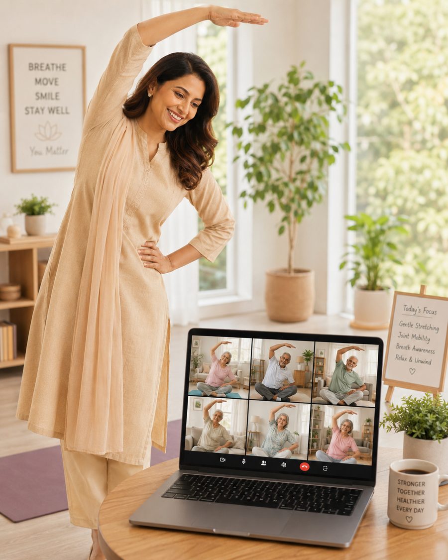 Gentle group yoga